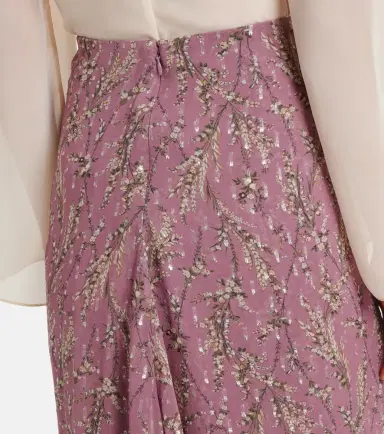Veronica Beard Sira floral midi skirt | Thumbnail 3