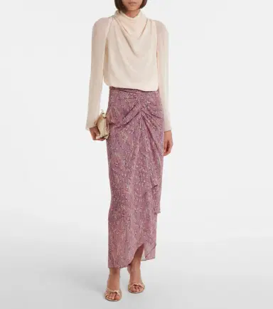 Veronica Beard Sira floral midi skirt | Thumbnail 6
