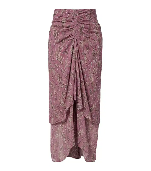 Sira floral midi skirt