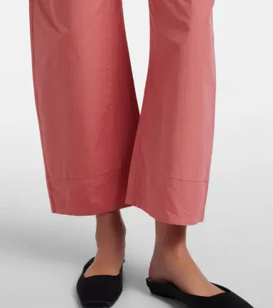 LESET Kyoto cropped cotton wide-leg pants | Thumbnail 3