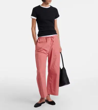 LESET Kyoto cropped cotton wide-leg pants | Thumbnail 6