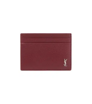 Saint Laurent Tiny Cassandre leather card holder | Thumbnail 1