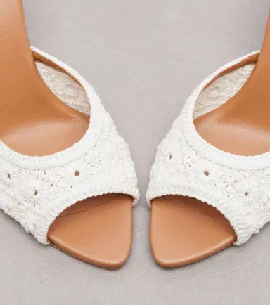 Aquazzura Loom macramé mules | Thumbnail 3