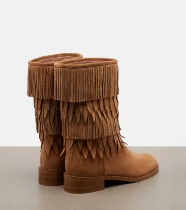 Aquazzura Maverick fringed suede mid-calf boots | Thumbnail 2