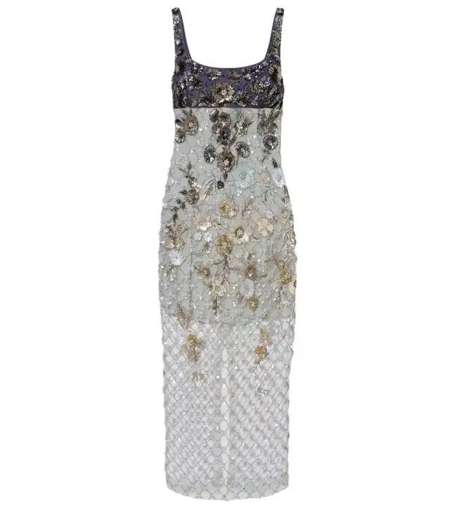 Là Fuori Nyx Bloom Aurora embellished cocktail dress