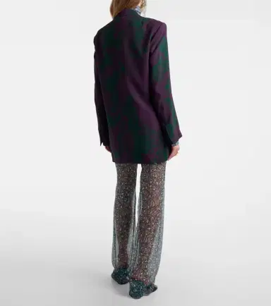 Dries Van Noten Printed sheer silk wide-leg pants | Thumbnail 5