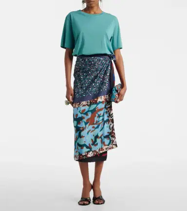 Dries Van Noten Printed silk wrap skirt | Thumbnail 2 Dries Van Noten Printed silk wrap skirt | Thumbnail 2