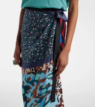 Dries Van Noten Printed silk wrap skirt | Thumbnail 3 Dries Van Noten Printed silk wrap skirt | Thumbnail 3