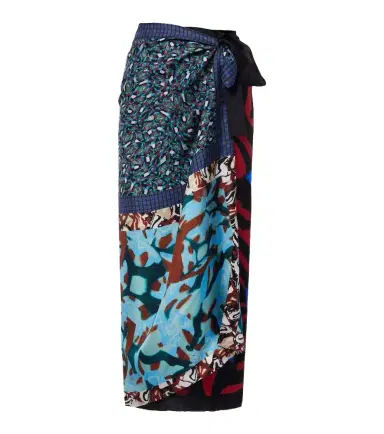 Dries Van Noten Printed silk wrap skirt | Thumbnail 1 Dries Van Noten Printed silk wrap skirt | Thumbnail 1