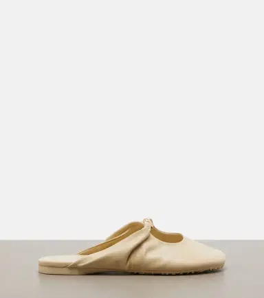 Loewe Pebble Soft leather mules | Thumbnail 4
