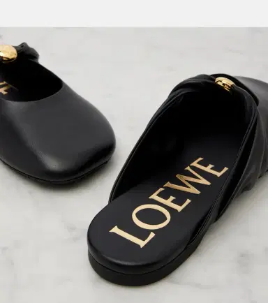 Loewe Pebble Soft leather mules | Thumbnail 2 Loewe Pebble Soft leather mules | Thumbnail 2