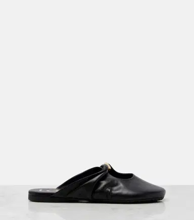 Loewe Pebble Soft leather mules | Thumbnail 4 Loewe Pebble Soft leather mules | Thumbnail 4