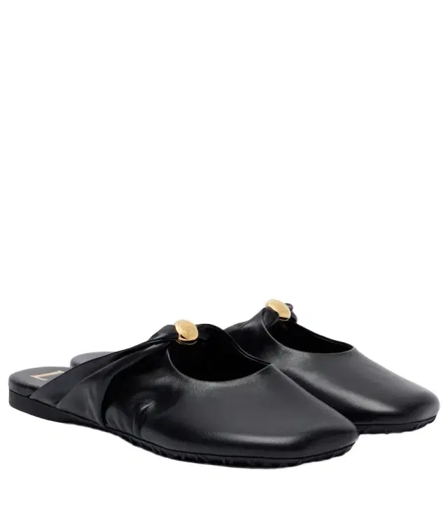 Loewe Pebble Soft leather mules