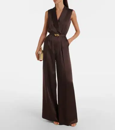 Max Mara Belted satin jumpsuit | Thumbnail 5