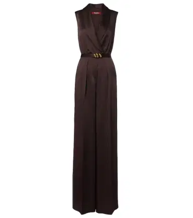 Max Mara Belted satin jumpsuit | Thumbnail 1