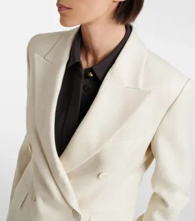 ELEVENTY Wool, silk, and linen-blend blazer | Thumbnail 3