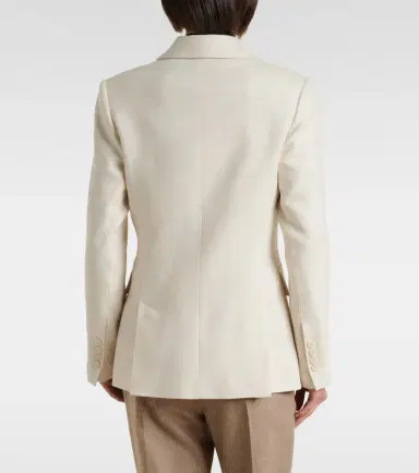 ELEVENTY Wool, silk, and linen-blend blazer | Thumbnail 4