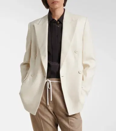 ELEVENTY Wool, silk, and linen-blend blazer | Thumbnail 7