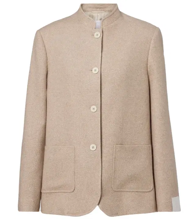 Cashmere and silk jacket
