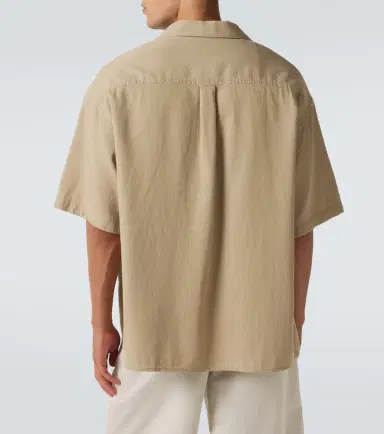 Loewe Logo embroidered cotton shirt | Thumbnail 5