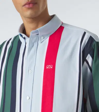 Loewe Double L striped cotton twill shirt | Thumbnail 4
