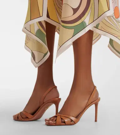 Aquazzura Tati leather slingback sandals | Thumbnail 6 Aquazzura Tati leather slingback sandals | Thumbnail 6