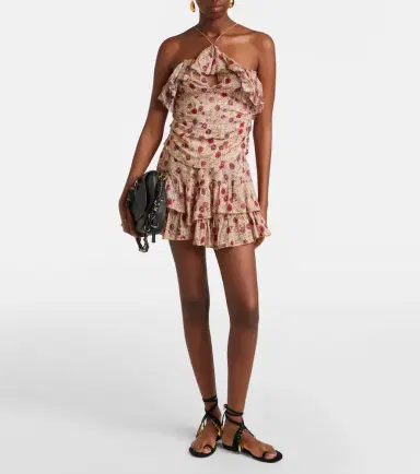 Marant Étoile Dijimia printed ruffled cotton top | Thumbnail 5