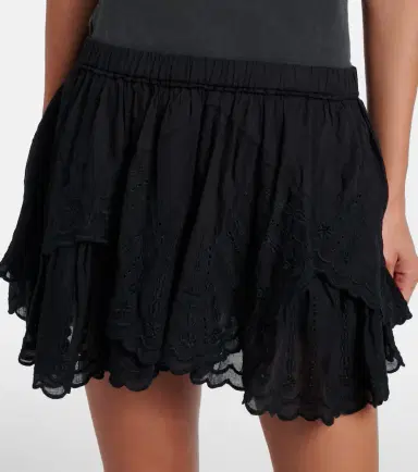 Marant Étoile Layale embroidered cotton shorts | Thumbnail 3