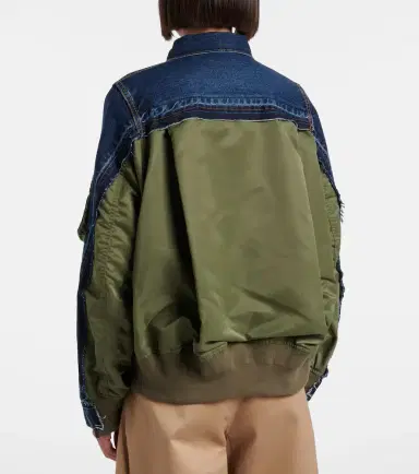 Sacai Denim bomber jacket | Thumbnail 2 Sacai Denim bomber jacket | Thumbnail 2