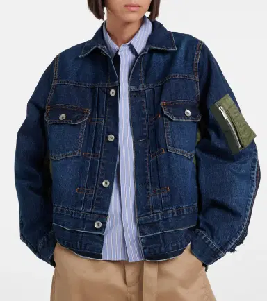 Sacai Denim bomber jacket | Thumbnail 5 Sacai Denim bomber jacket | Thumbnail 5