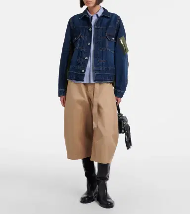 Sacai Denim bomber jacket | Thumbnail 6 Sacai Denim bomber jacket | Thumbnail 6