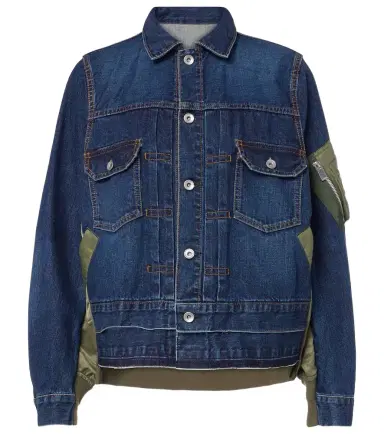 Sacai Denim bomber jacket | Thumbnail 1 Sacai Denim bomber jacket | Thumbnail 1