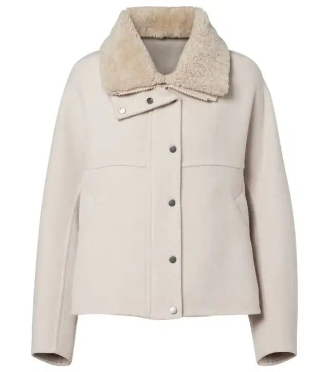 Brunello Cucinelli Shearling-trimmed wool and cashmere jacket