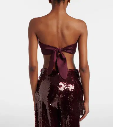 Adriana Degreas Sequined bandeau top | Thumbnail 2