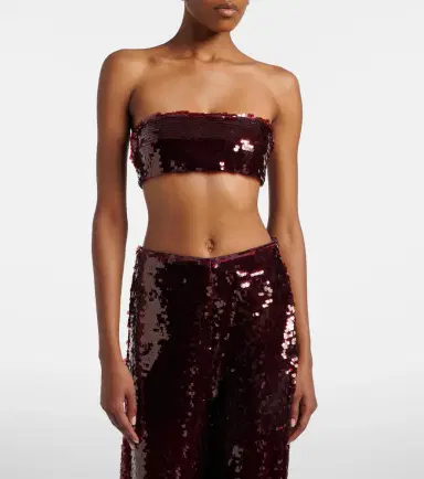 Adriana Degreas Sequined bandeau top | Thumbnail 3