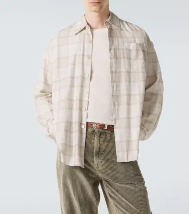 Our Legacy Borrowed plaid cotton flannel shirt | Thumbnail 4 Our Legacy Borrowed plaid cotton flannel shirt | Thumbnail 4
