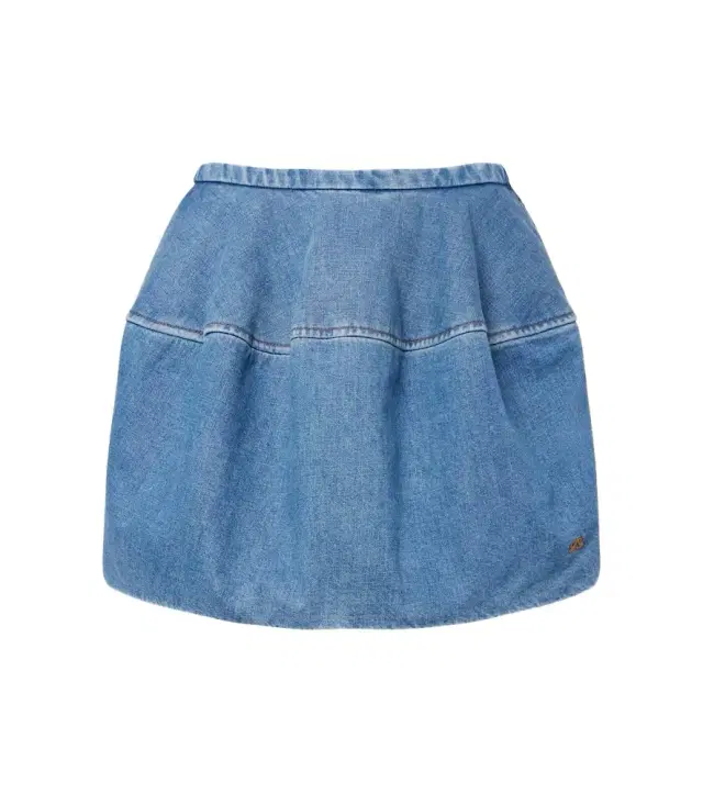 Loewe Double L denim miniskirt
