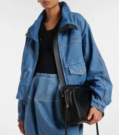 Loewe Leather-trimmed denim jacket | Thumbnail 7 Loewe Leather-trimmed denim jacket | Thumbnail 7