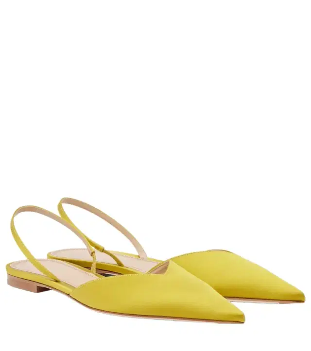 Victoria Beckham Victoria satin slingback flats