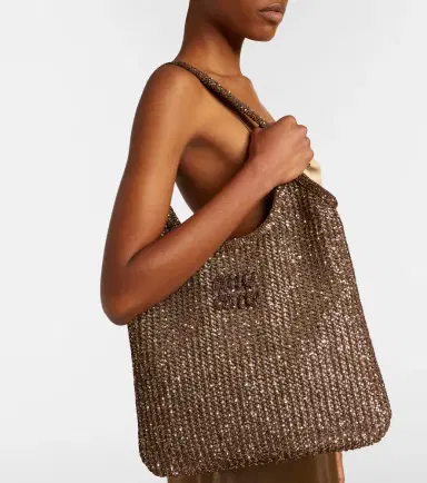 Miu Miu Ivy sequined mesh shopper | Thumbnail 5