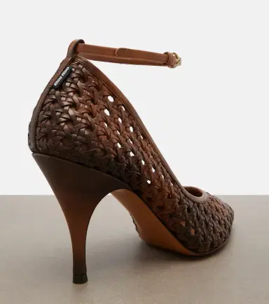 Miu Miu Woven leather pumps | Thumbnail 3