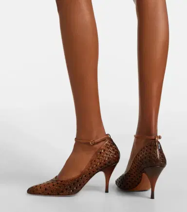 Miu Miu Woven leather pumps | Thumbnail 6