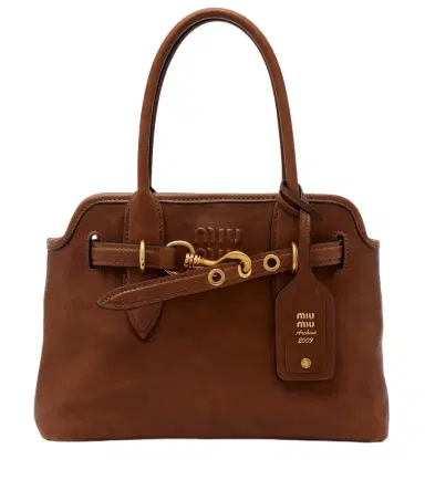 Miu Miu Aventure Small leather shoulder bag | Thumbnail 1 Miu Miu Aventure Small leather shoulder bag | Thumbnail 1
