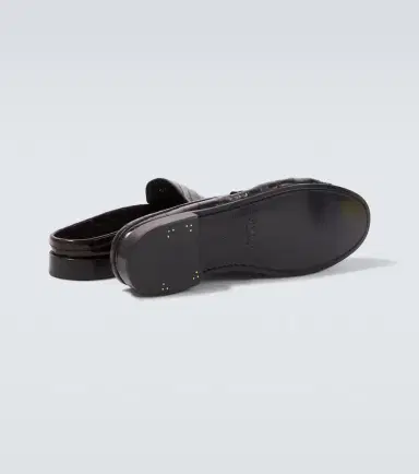 Saint Laurent Le Loafer eel leather mules | Thumbnail 3