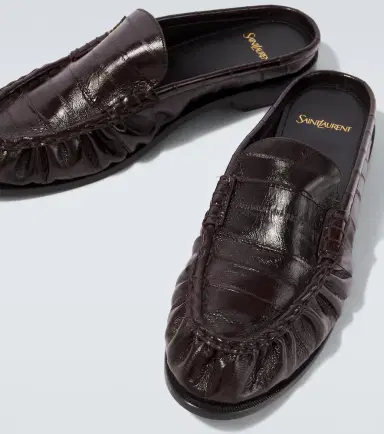 Saint Laurent Le Loafer eel leather mules | Thumbnail 4