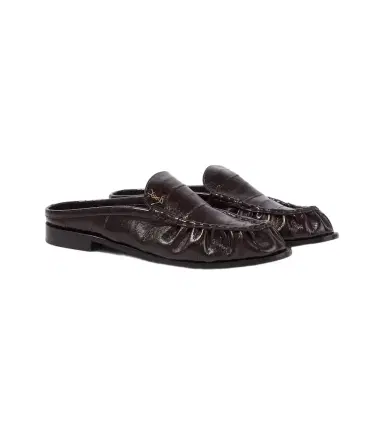 Saint Laurent Le Loafer eel leather mules | Thumbnail 1