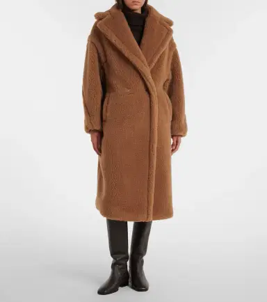 Max Mara Wool and silk teddy coat | Thumbnail 3