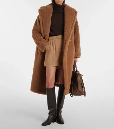 Max Mara Wool and silk teddy coat | Thumbnail 4