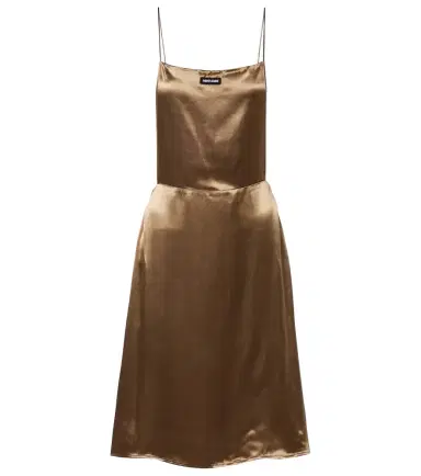 Miu Miu Open-back satin minidress | Thumbnail 1