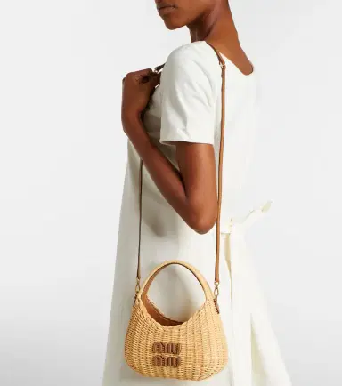 Miu Miu Wander wicker top-handle bag | Thumbnail 7 Miu Miu Wander wicker top-handle bag | Thumbnail 7